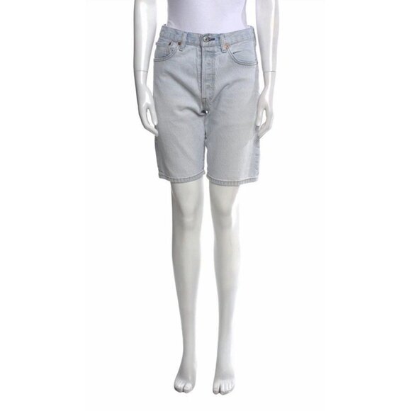 Levi’s Light Wash Denim Shorts Vtg Waist 29 - Picture 3 of 3